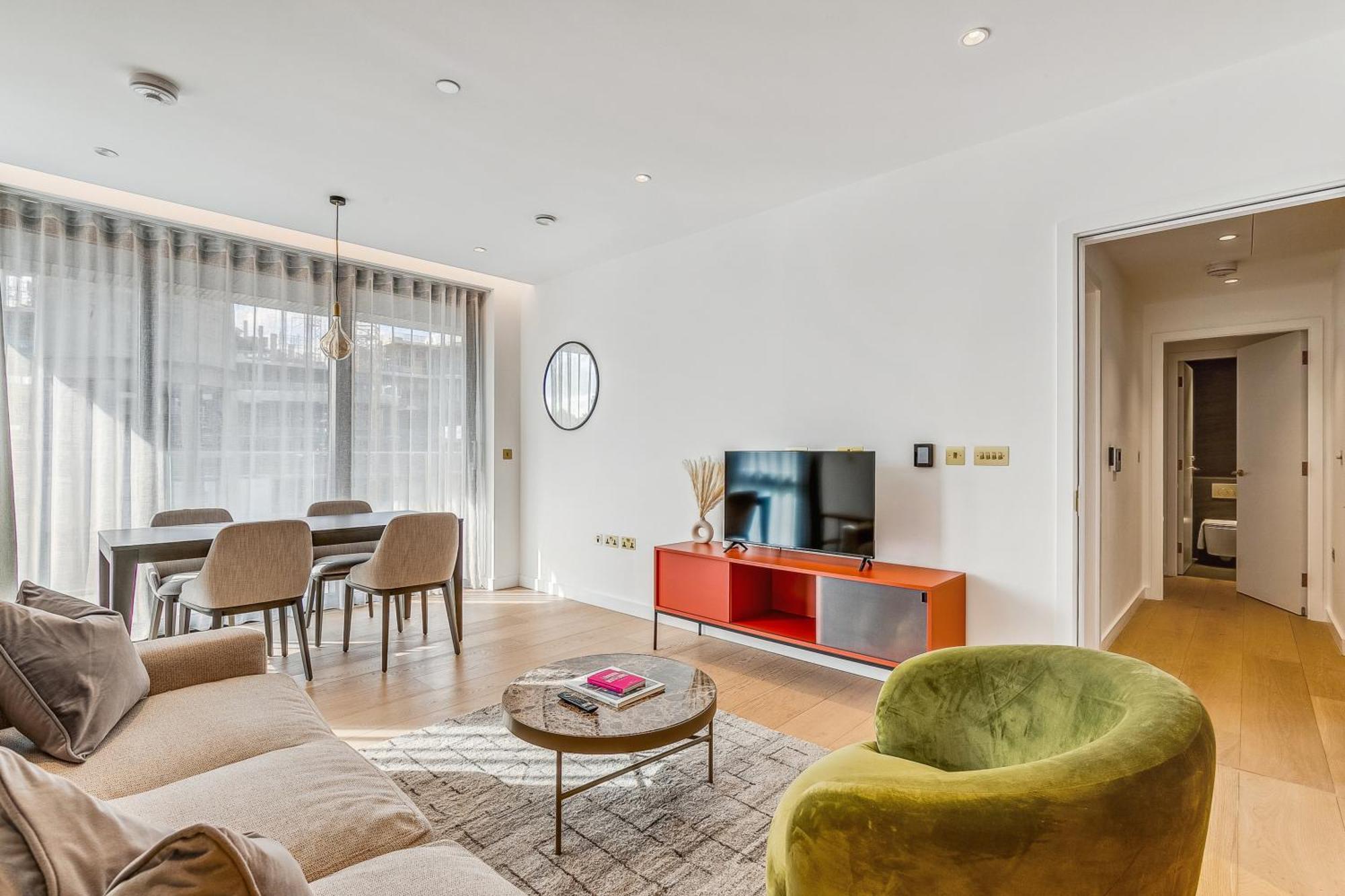 Modern King'S Cross Apartments London Rum bild